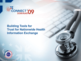 Building Tools for Trust for Nationwide Health Information