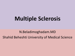 In pathologic specimens, the demyelinating lesions of MS