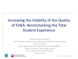 Making EHEA Visible - Higher Education Authority
