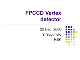 FPCCD Vertex detector