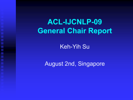 Lecture on Statistical NLP