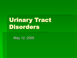 Urinary Tract Disorders