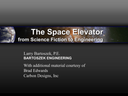 The Space Elevator … building our future