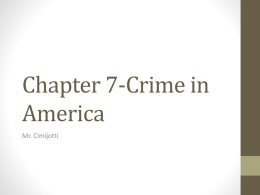 Chapter 7-Crime in America