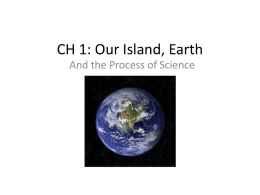 CH 1: Our Island, Earth - Bellefonte Area School District