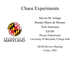 Classical Chaos Experiment with RLD Circuit