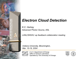 Electron Cloud Observations
