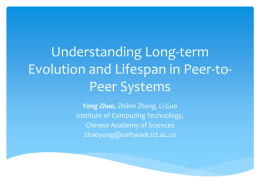 Understanding Long-term Evolution and Lifespan in Peer