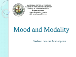 Mood and Modality - Systemic