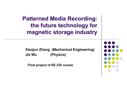 Magnetic Storage at Nano