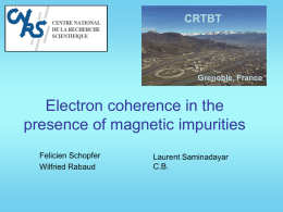 Electron Cherence in the presence of magnetic impurities