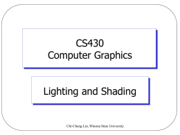 CS430 Computer Graphics - Winona State University