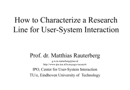 HCI research paradigms