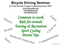 Bicycle Driving Seminar