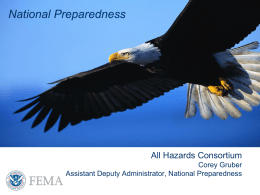 The National Preparedness Directorate: An Overview