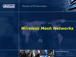 Sales Guide for Wireless Mesh Network