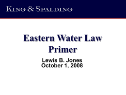 Eastern Water Law Primer