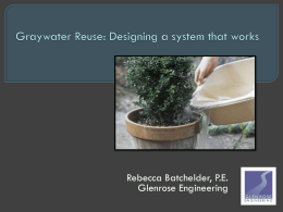 Graywater: Designing a system that works