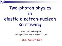 Two-photon - Jefferson Lab