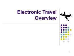 Electronic Travel Overview - University of Texas System