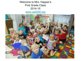 Welcome to Mrs. Happer’s Kindergarten Class 2008-09