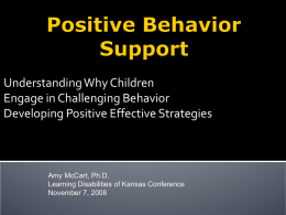 Taking the “Challenging” out of Challenging Behavior