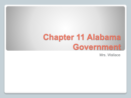 Chapter 11 Alabama Government
