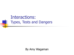 Amy Wagaman's seminar on Interactions in 2004