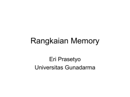 Rangkaian Memory - Official Site of ERI PRASETYO