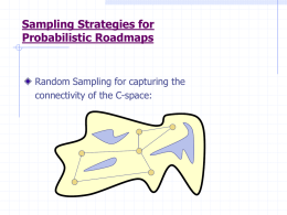 Sampling Strategies for Probabilistic Roadmaps
