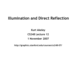 Illumination and Direct Reflection
