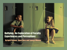 Bullying: An Assessment of Fairview Elementary School’s