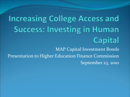 Increasing College Access and Investing in Human Capital
