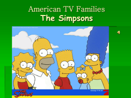 American TV Families The Simpsons