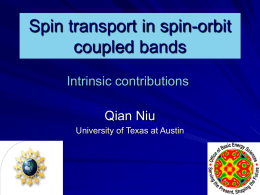 Spin transport in spin