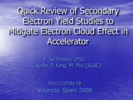 ELectron Cloud 2007 - Stanford University
