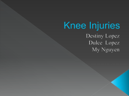 Knee Injuries - Dobie High School