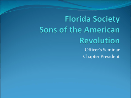 Florida Society Sons of the American Revolution