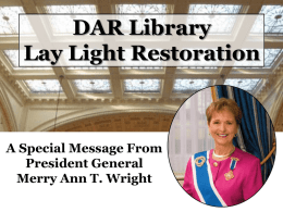 DAR Library Lay Light Restoration