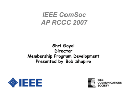 MPD Board - IEEE Communications Society
