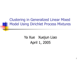 Clustering in Generalized Linear Mixed Model using