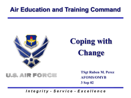 Coping with Change from Amn to NCO