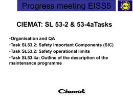 Progress meeting EISS5