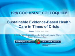 Diapositiva 1 - Cochrane Collaboration