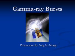 Gamma-ray Bursts - University of Pennsylvania