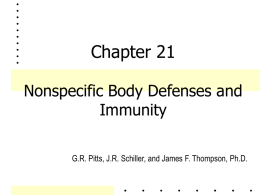 Chapter 21 The Lymphatic System, Nonspecific Resistance to