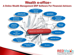Wealth Eoffice - Mutual Funds Software | Mutual Funds