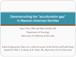 Myth or reality in Mexican American families