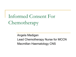 Informed Consent For Chemotherapy