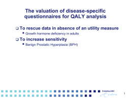 Intro QALY & need assessment
